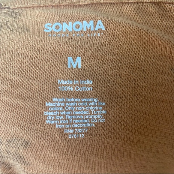Sonoma Goods For Life Slubbed Tiered Long Sleeve Top - Picture 6 of 6